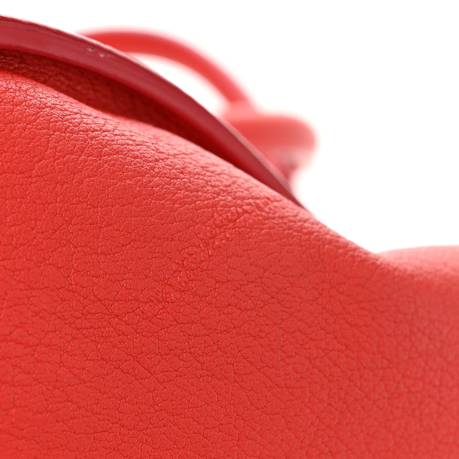 Celine Crisped Calfskin Small Tie Knot Tote Vermillion 13 of 16