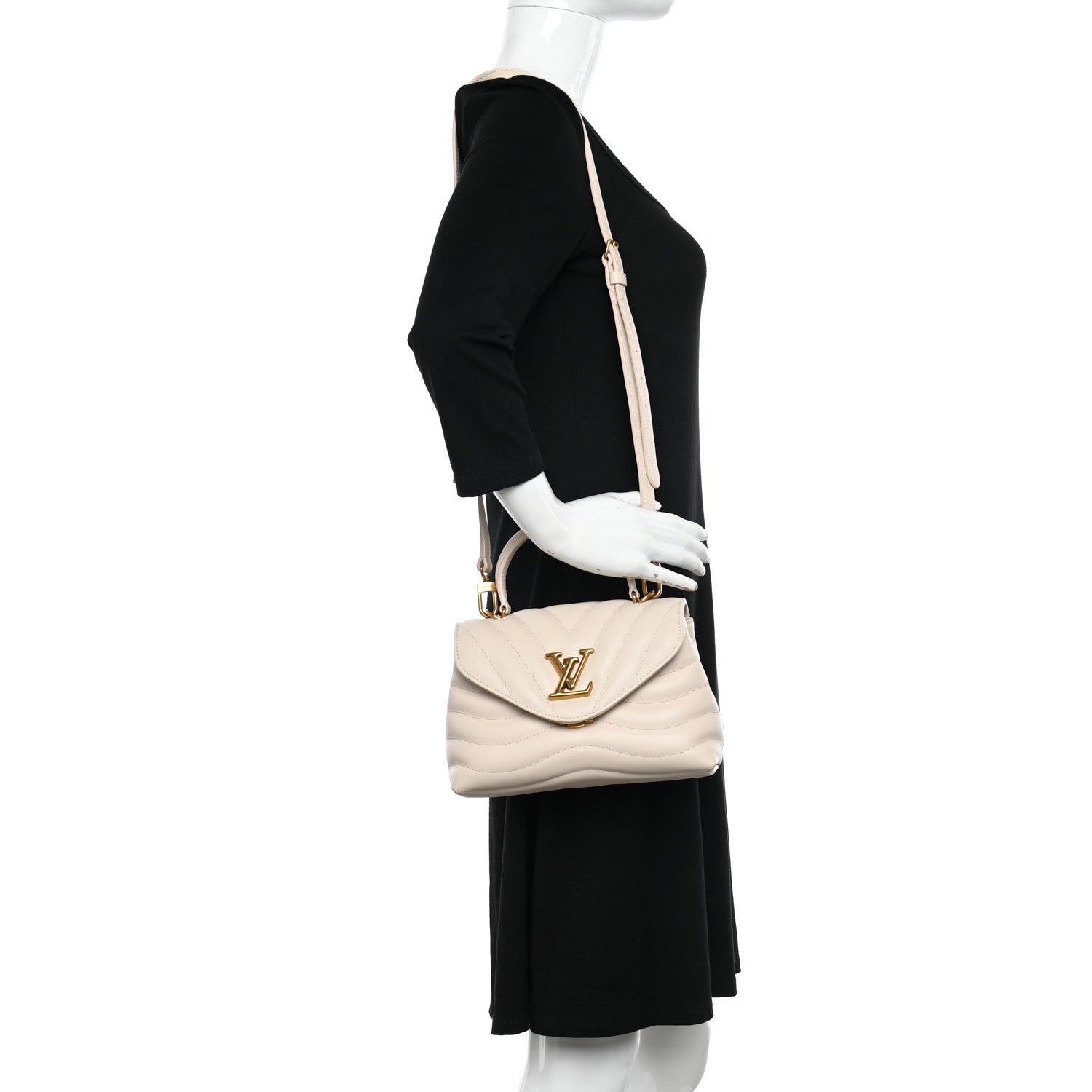 Louis Vuitton Calfskin Hold Me New Wave Ivory 2 of 12