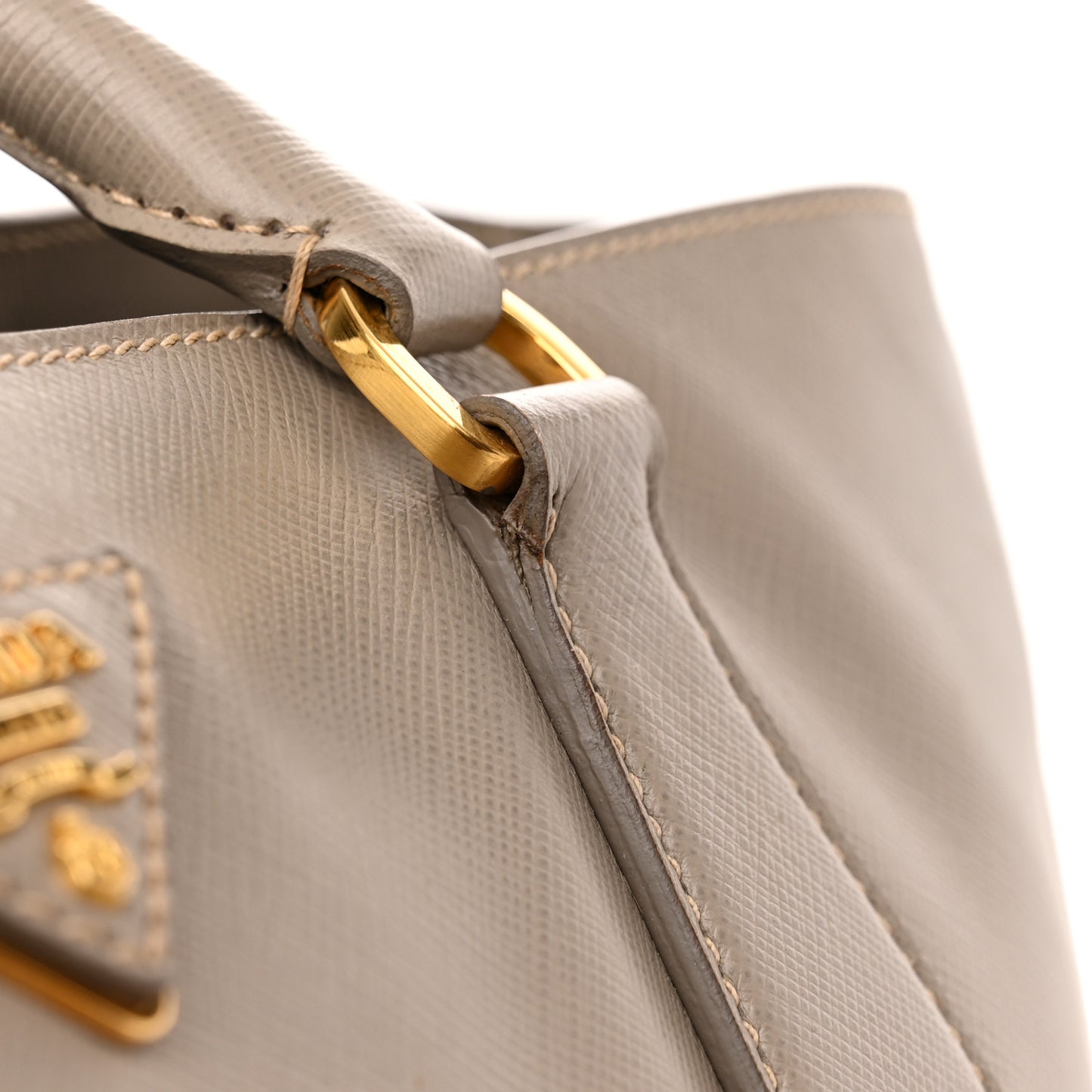 Saffiano Large Galleria Double Zip Tote Argilla