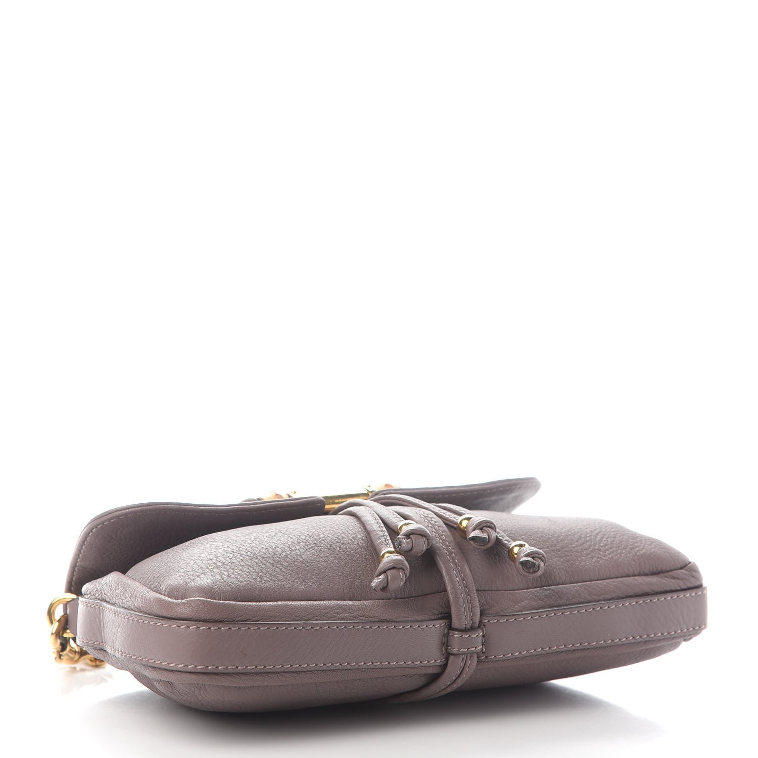 Gucci Calfskin Bamboo Croisette Evening Bag Mauve 4 of 9