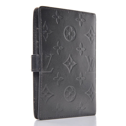 Louis Vuitton Mat Monogram Small Ring Agenda Cover Black 3 of 11