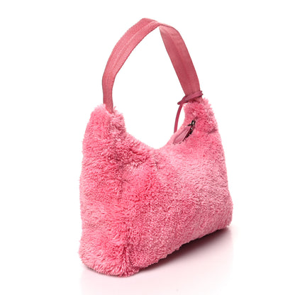 Prada Terry Cloth Mini Re-Edition 2000 Bag Petalo Black 3 of 9