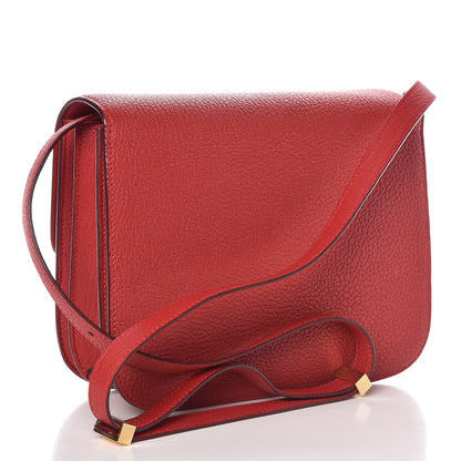 Celine Goatskin Medium Classic Box Flap Bag Carmin 3 of 9