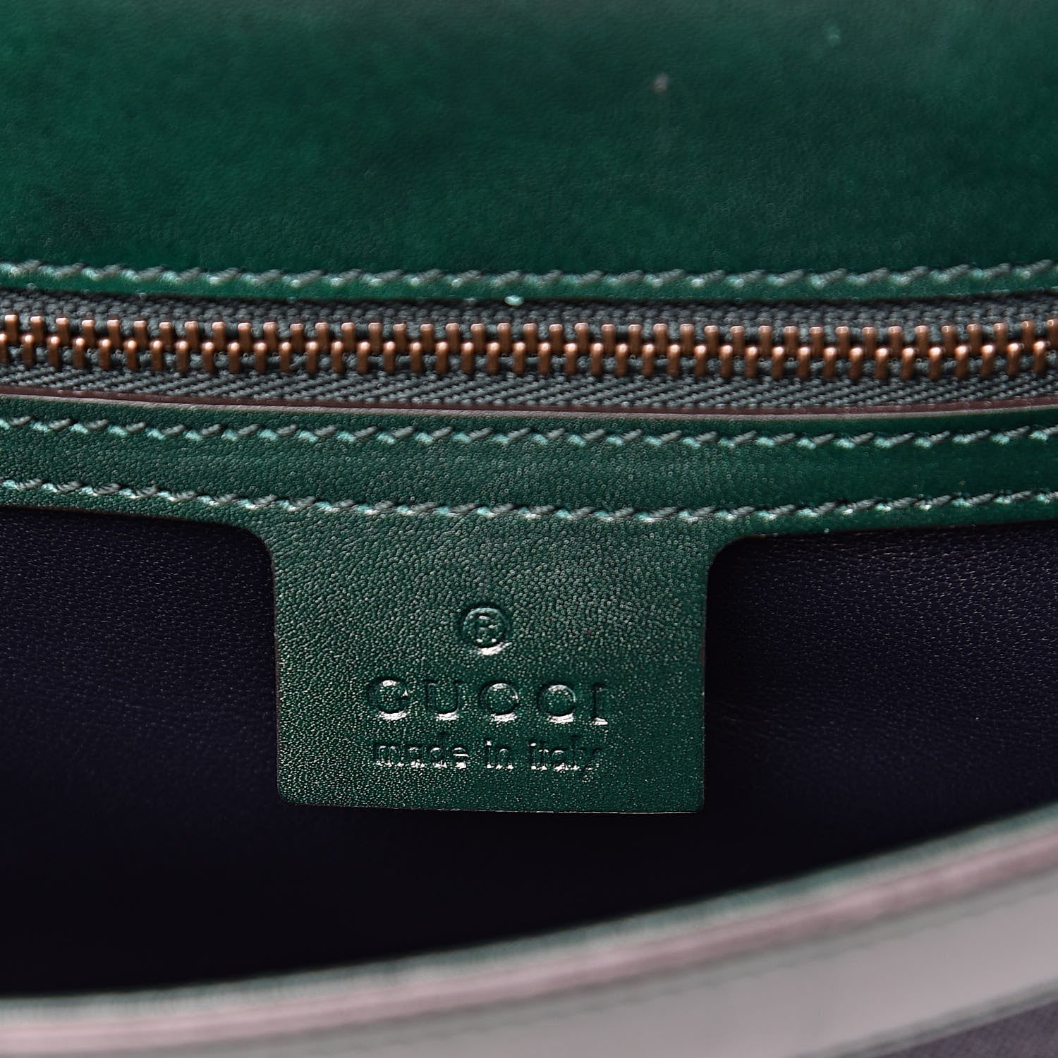 Gucci Tuscany Lux Calfskin Web GG Marmont Shoulder Bag Verde 6 of 15