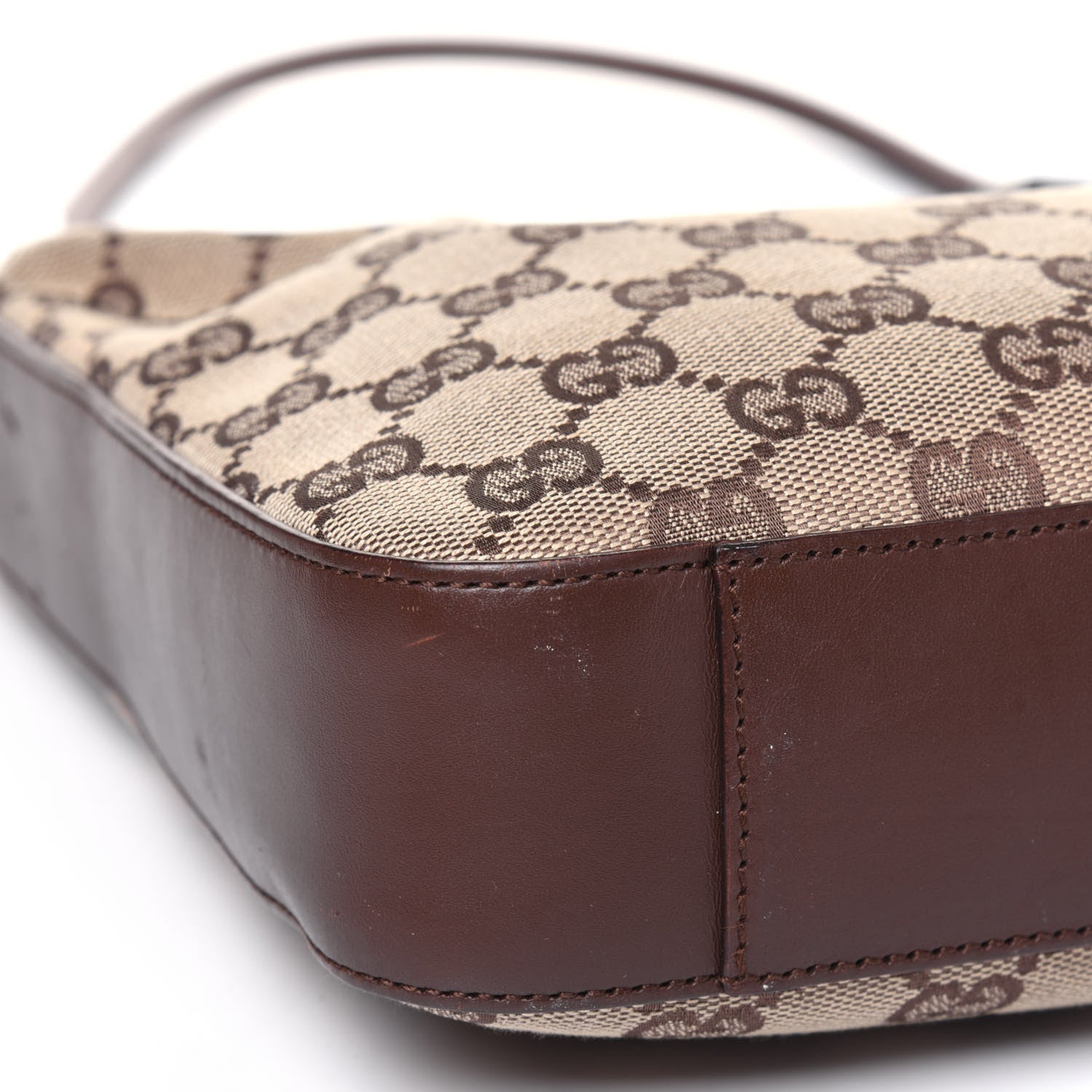 Gucci Monogram GG Small Clasp Hobo Brown 8 of 15