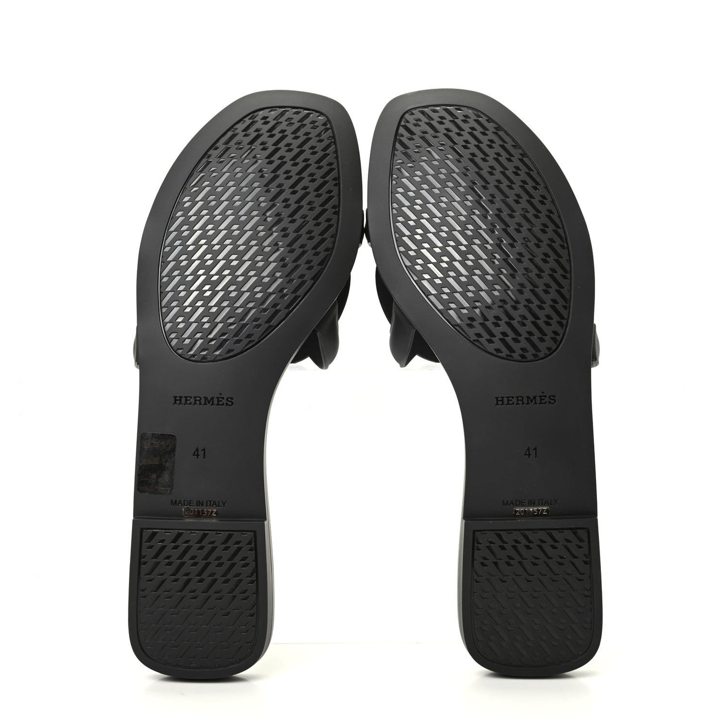 Rubber Aloha Sandals 41 Black