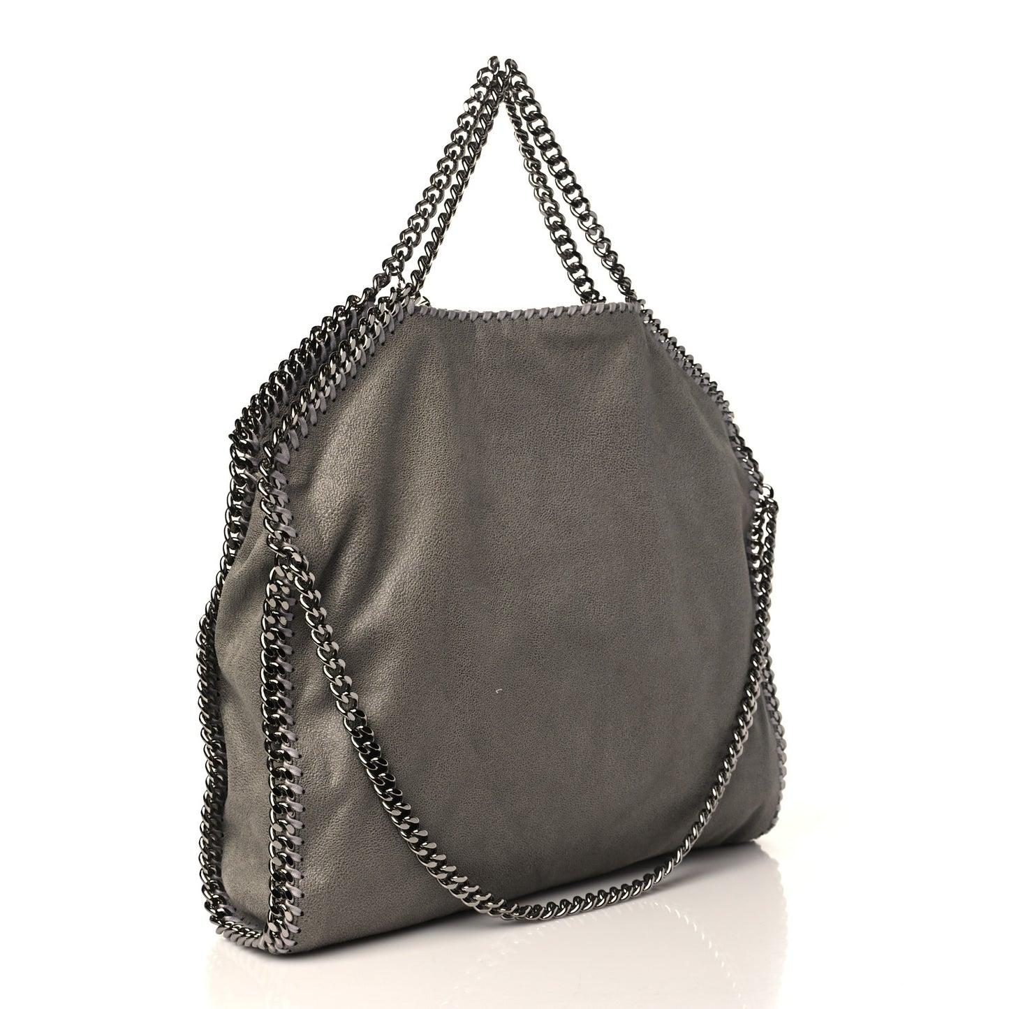 Shaggy Deer Falabella Fold Over Tote Grey