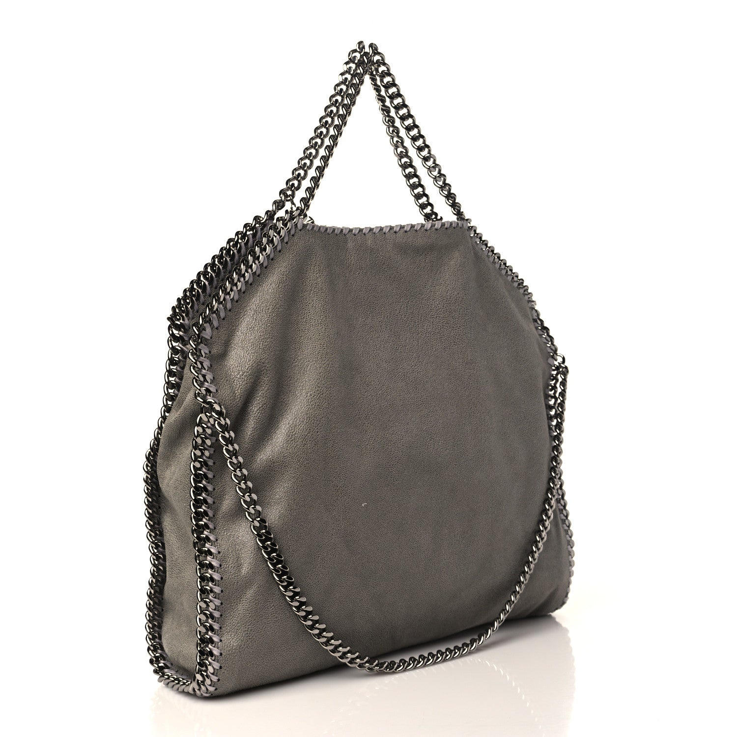 Stella McCartney Shaggy Deer Falabella Fold Over Tote Grey 2 of 7