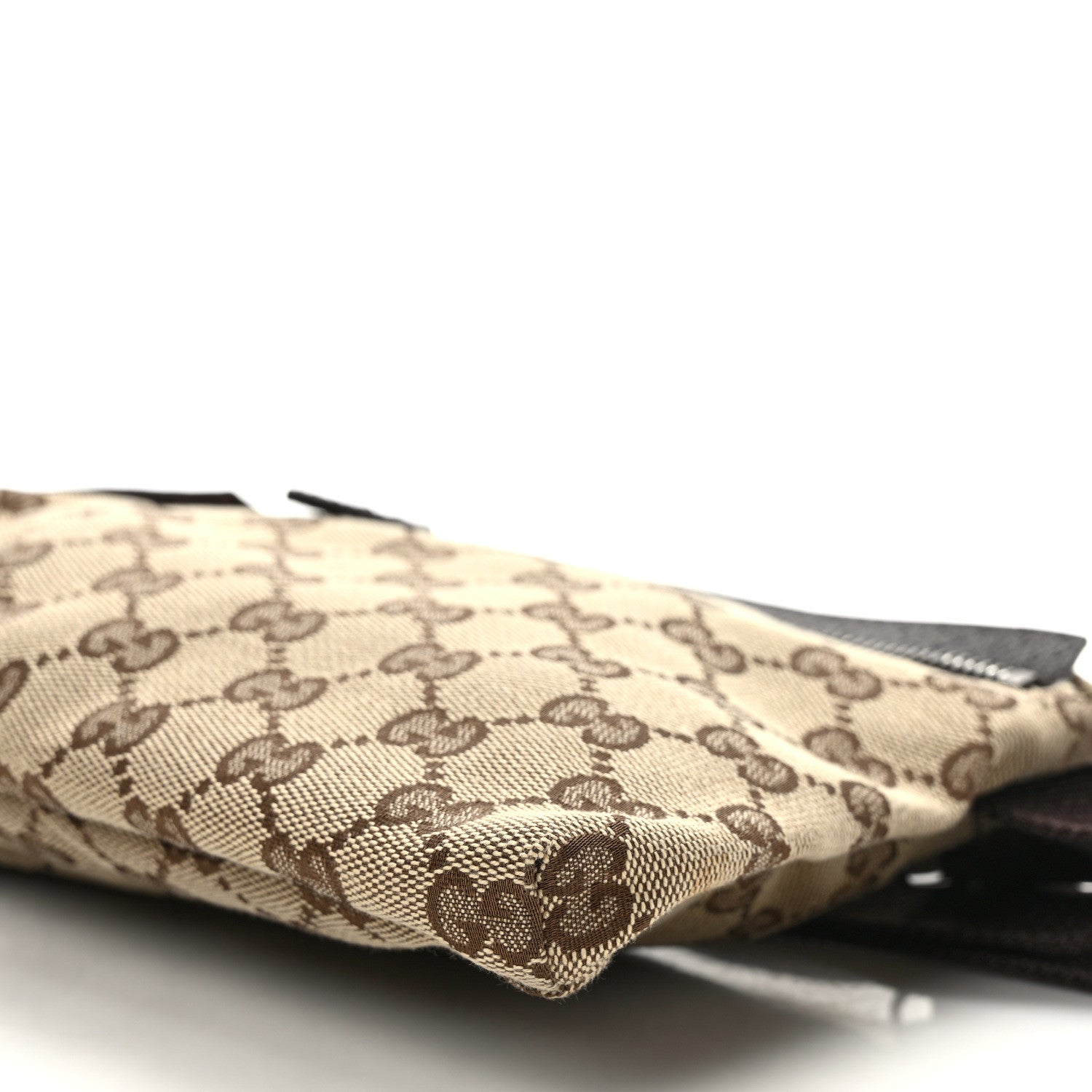 Gucci GG Monogram Double Pocket Belt Bag Dark Brown 9 of 9