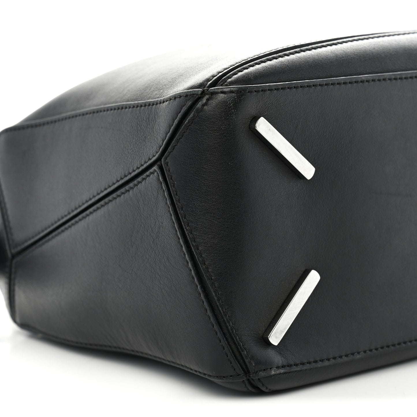 Calfskin Medium Puzzle Bag Black