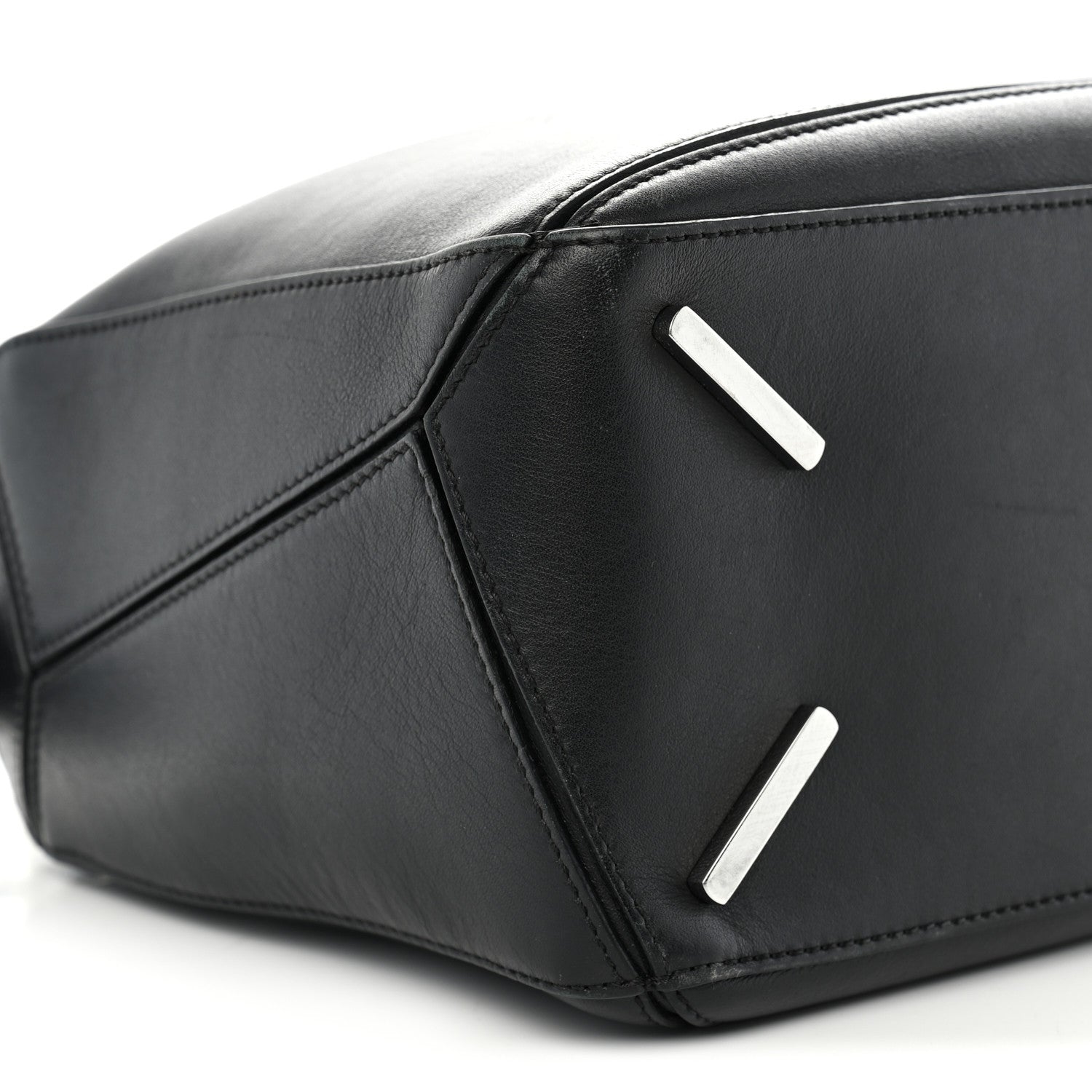 Loewe Calfskin Medium Puzzle Bag Black 8 of 11
