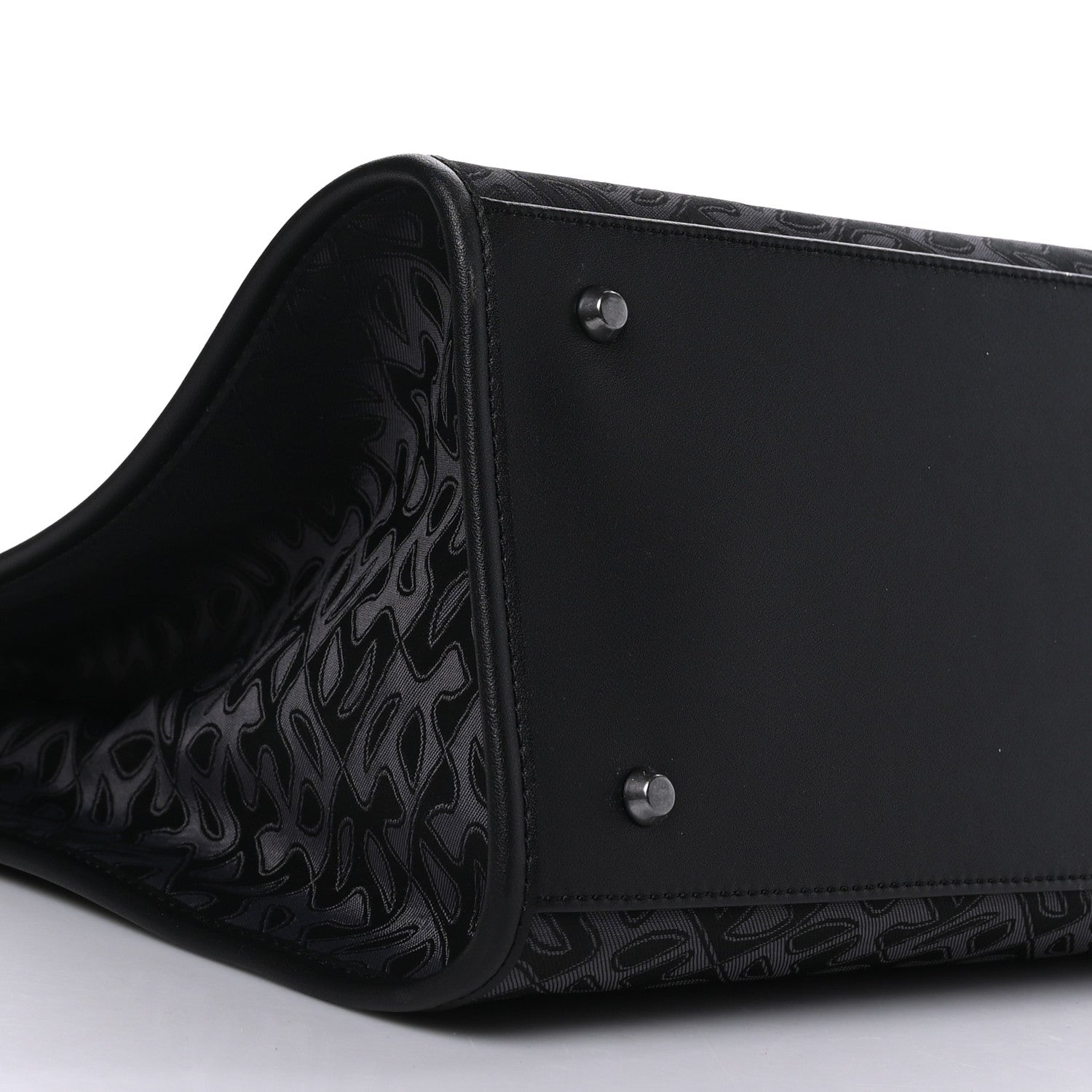 Telfar Monogram Jacquard Large Shopping Bag Black 7 of 8
