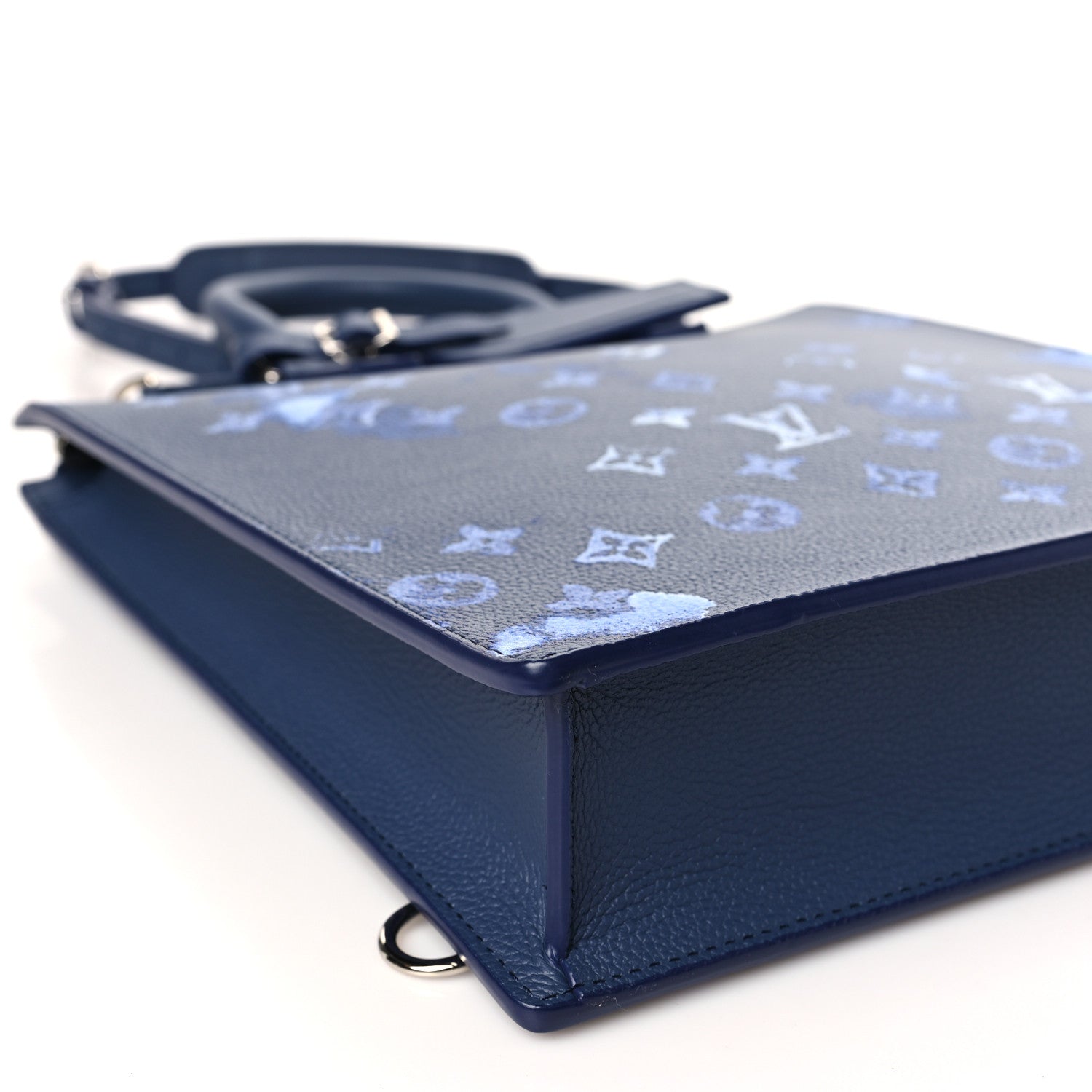 Louis Vuitton Monogram Ink Watercolor Sac Plat Zippé Blue 7 of 8