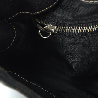 Prada Tessuto Nylon Hobo Black 12 of 27