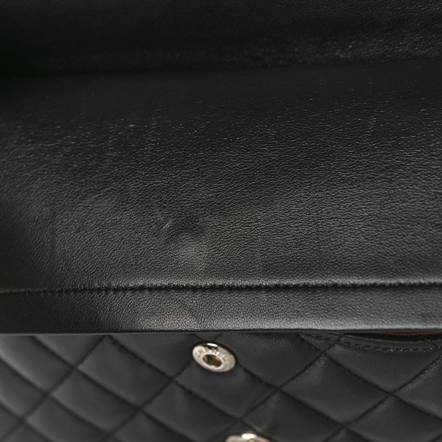 Chanel Lambskin Quilted Medium Double Flap Black 11 of 14