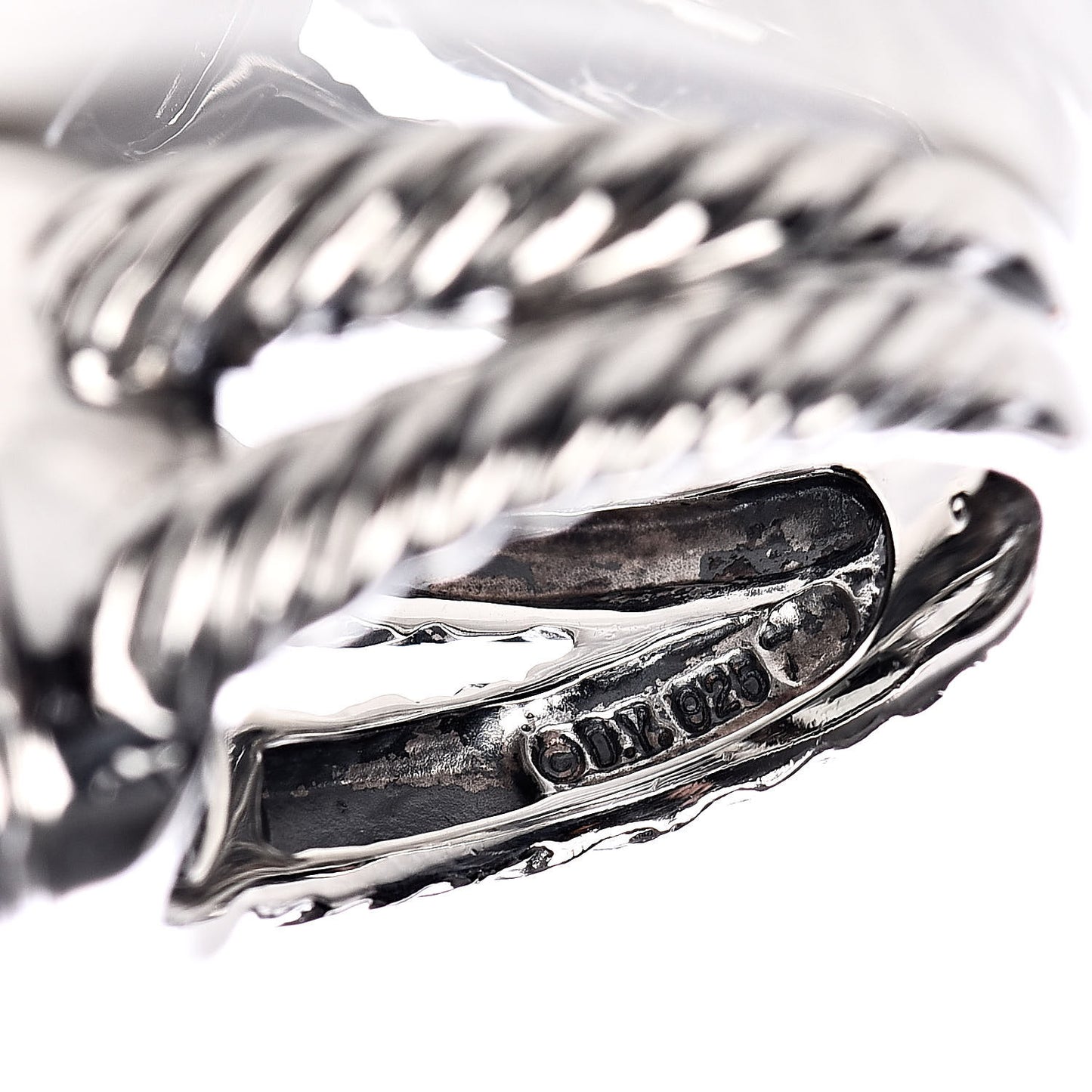 Sterling Silver Diamond Prasiolite 11mm Albion Ring 52 6