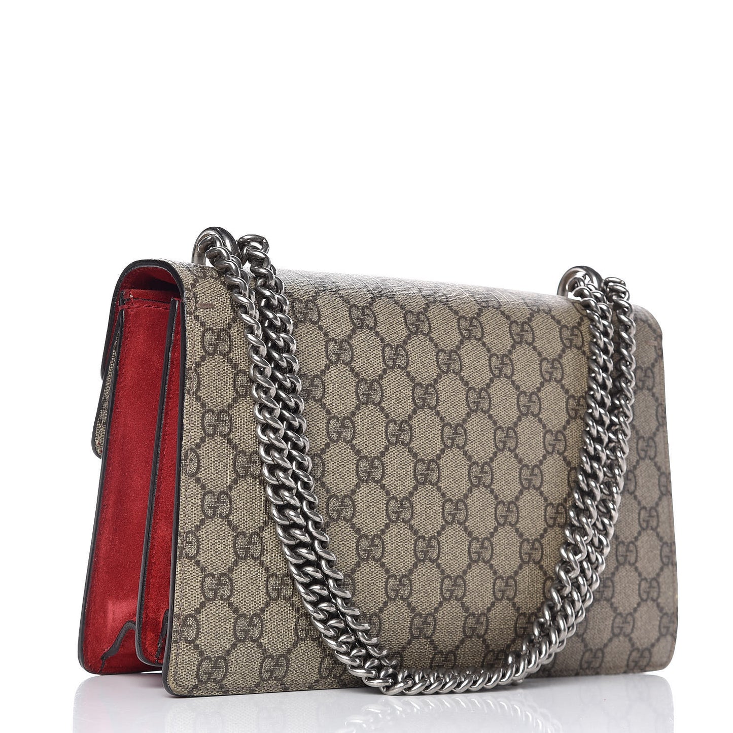 GG Supreme Monogram Small Dionysus Shoulder Bag Red