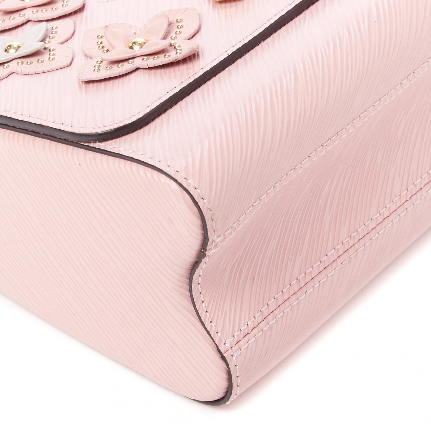 Louis Vuitton Epi Couture’s Flower Twist Shoulder Bag MM Rose Ballerine 6 of 10