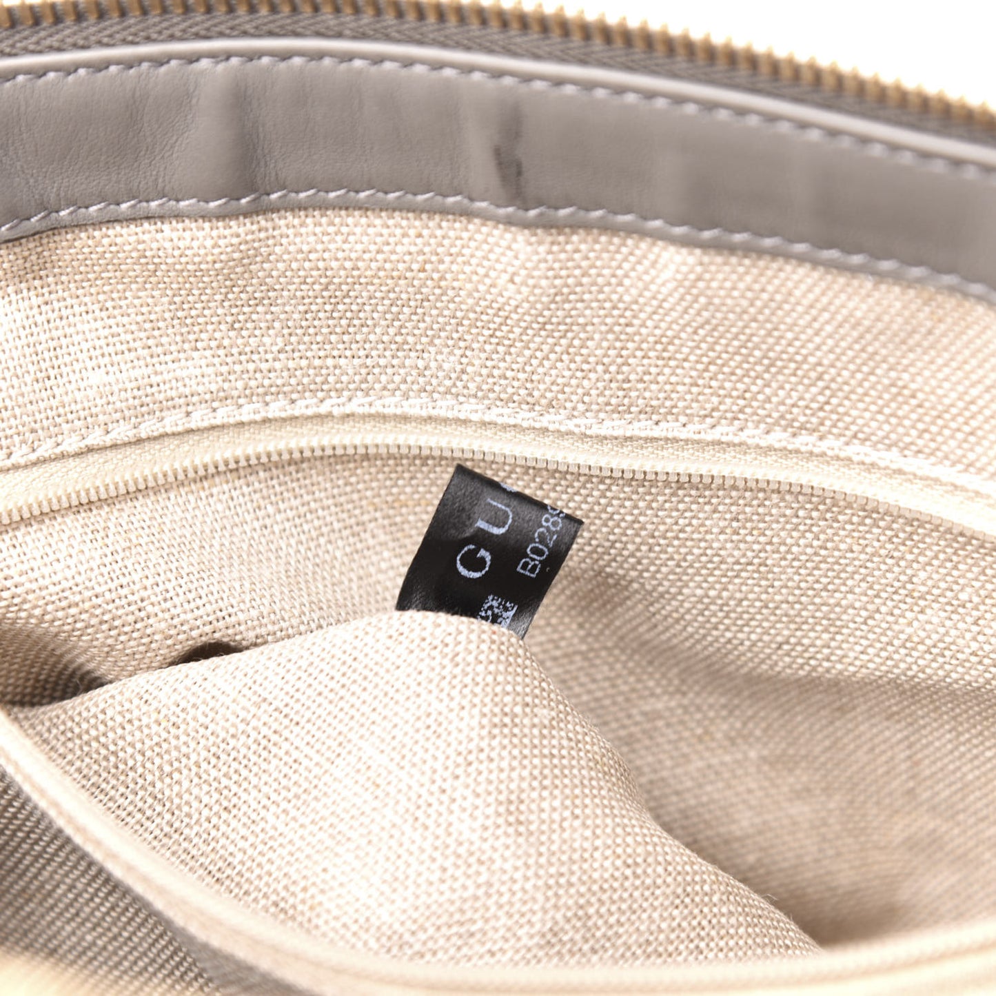 Soft Microguccissima Small Zippered Satchel Loess