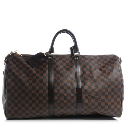 Louis Vuitton Damier Ebene Keepall BandouliÃ¨re 55 1 of 7
