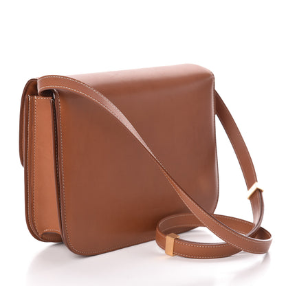 Celine Smooth Calfskin Medium Classic Box Flap Bag Camel 3 of 9