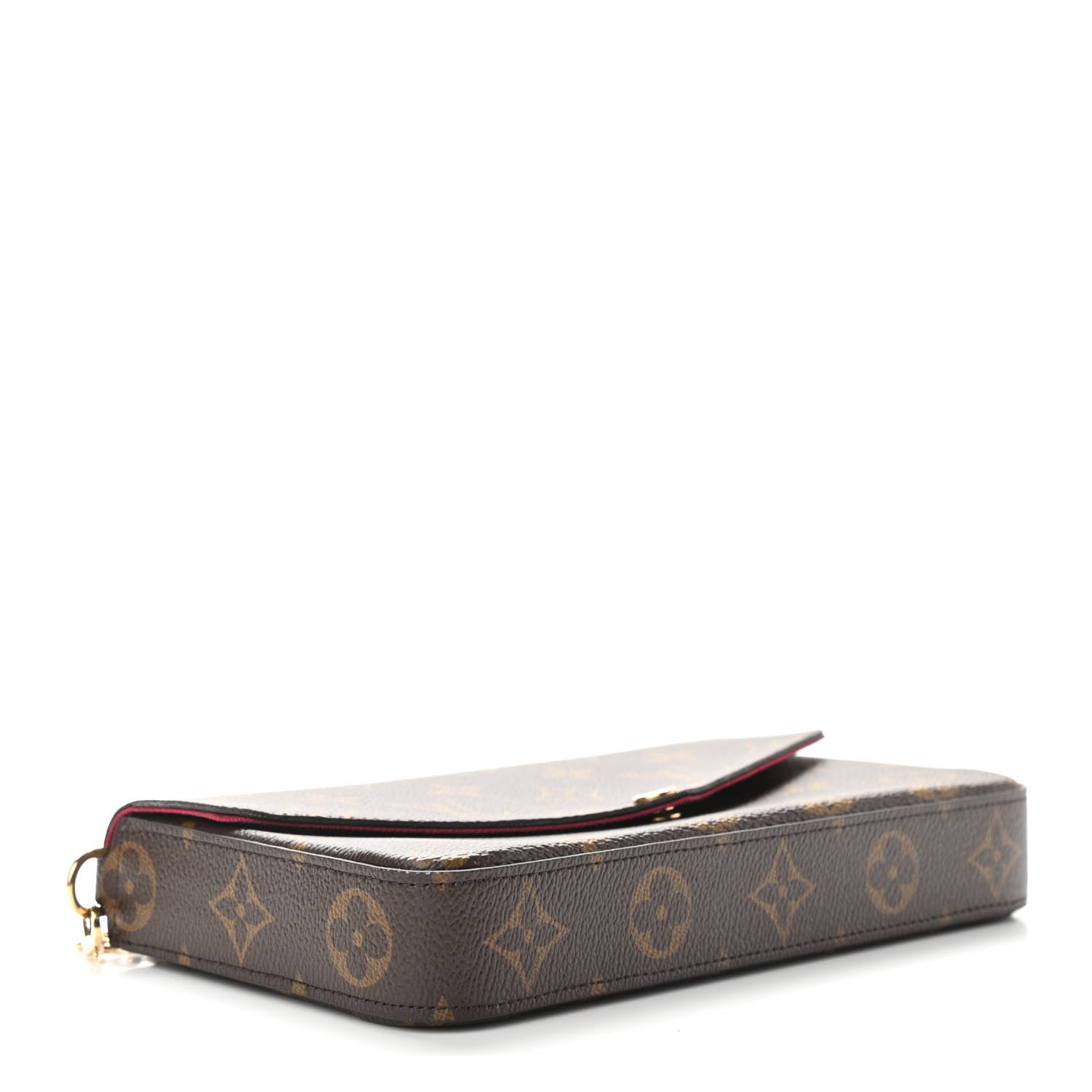 Louis Vuitton Monogram Pochette Felicie Chain Wallet Fuchsia 5 of 11