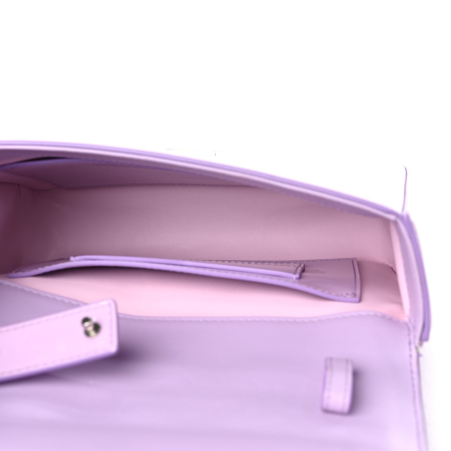 Patent 4G Medium Padded Crossbody Bag Lilac