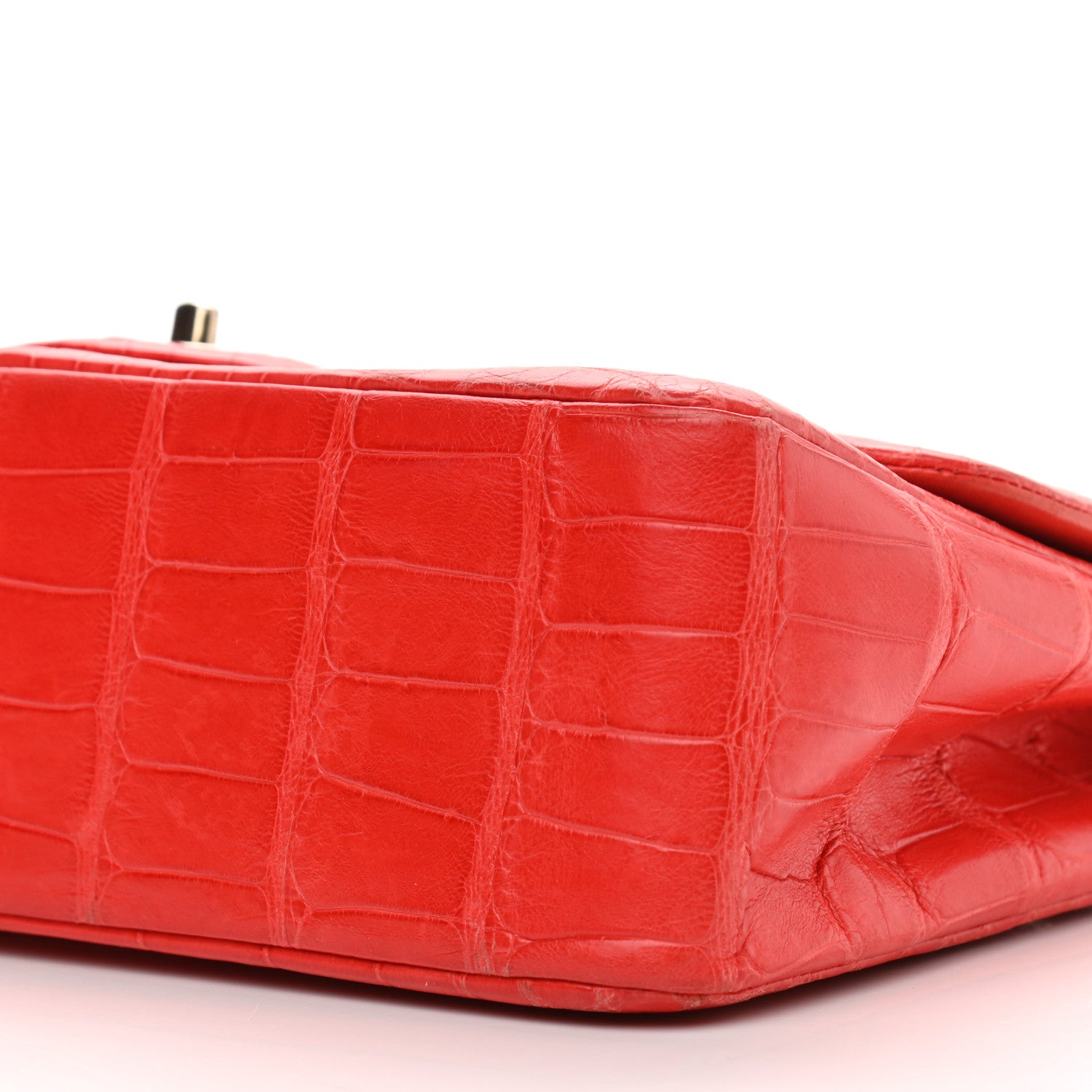 Chanel Alligator Jumbo Double Flap Red 10 of 11