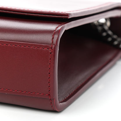 Saint Laurent Smooth Calfskin Medium Classic Monogram Kate Tassel Satchel Rouge Legion 10 of 10