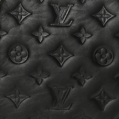 Louis Vuitton Lambskin Embossed Monogram Coussin PM Black 8 of 10