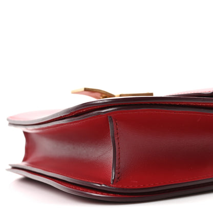 Celine Box Calfskin Medium Classic Box Flap Bag Red 10 of 10