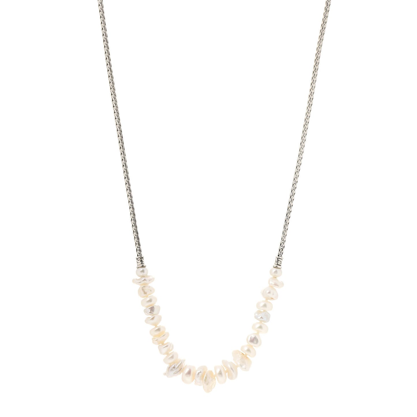Sterling Silver Freshwater Pearl Classic Chain Necklace