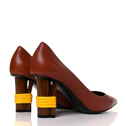 Balenciaga Calfskin Bistrot Pumps 38 Marron Fauve 4 of 10