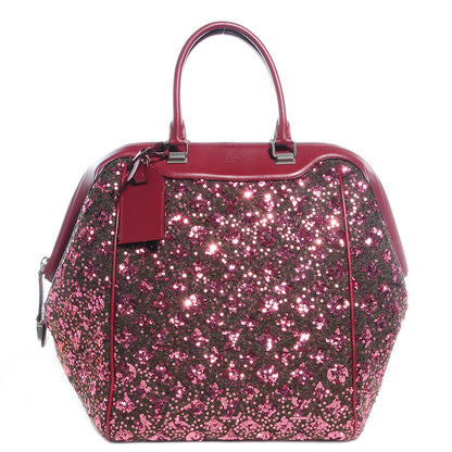 Louis Vuitton Sequin Monogram Sunshine Express North South Burgundy 1 of 7