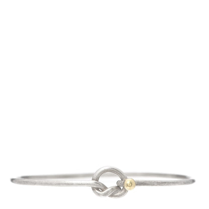 Tiffany Sterling Silver 18K Yellow Gold Knot Bracelet 1 of 4
