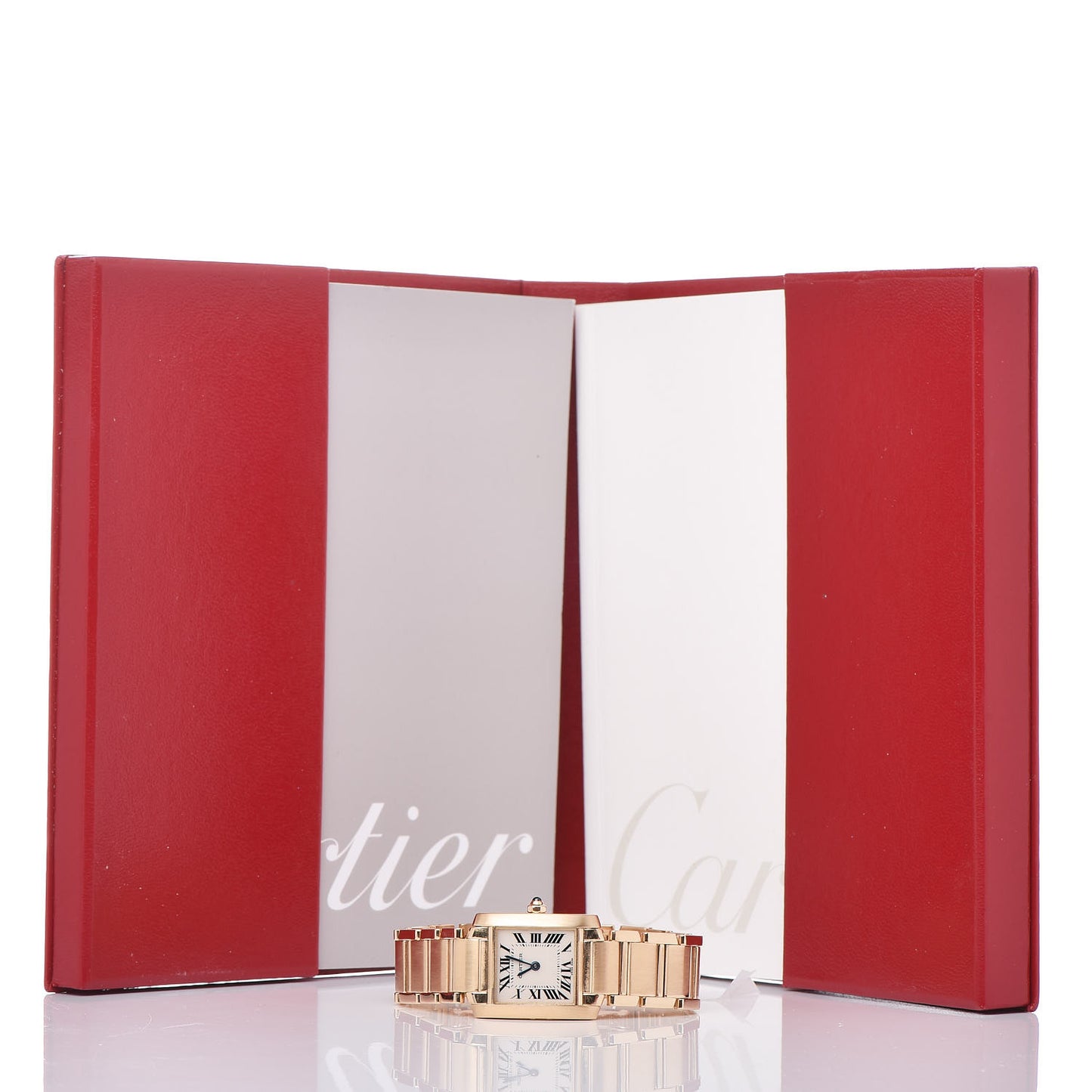 18K Yellow Gold 20mm Tank Francaise Quartz Watch