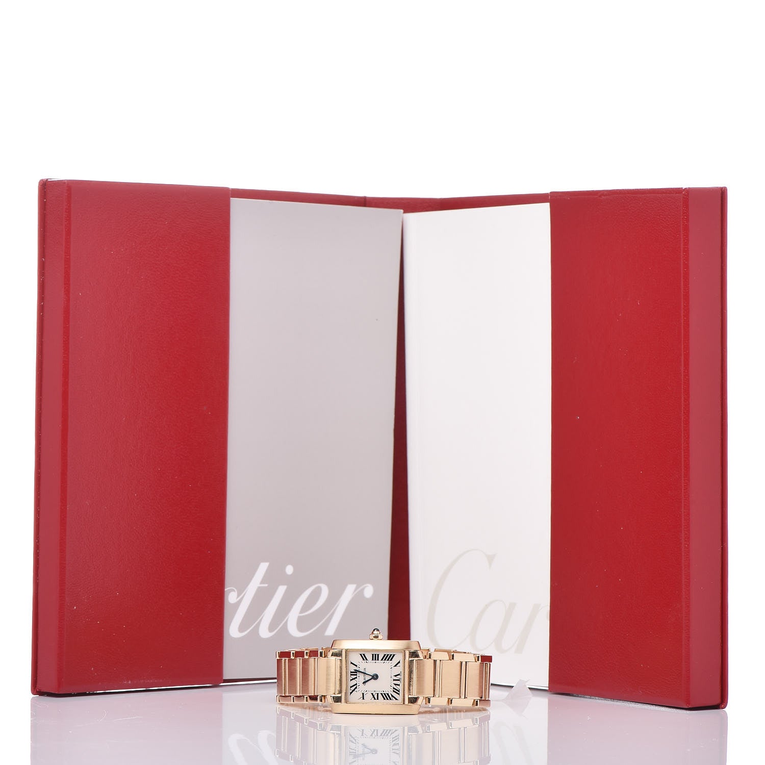 Cartier 18K Yellow Gold 20mm Tank Francaise Quartz Watch 9 of 9