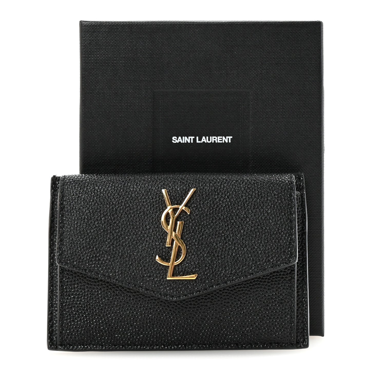 Grain De Poudre Uptown Monogram Card Case Black