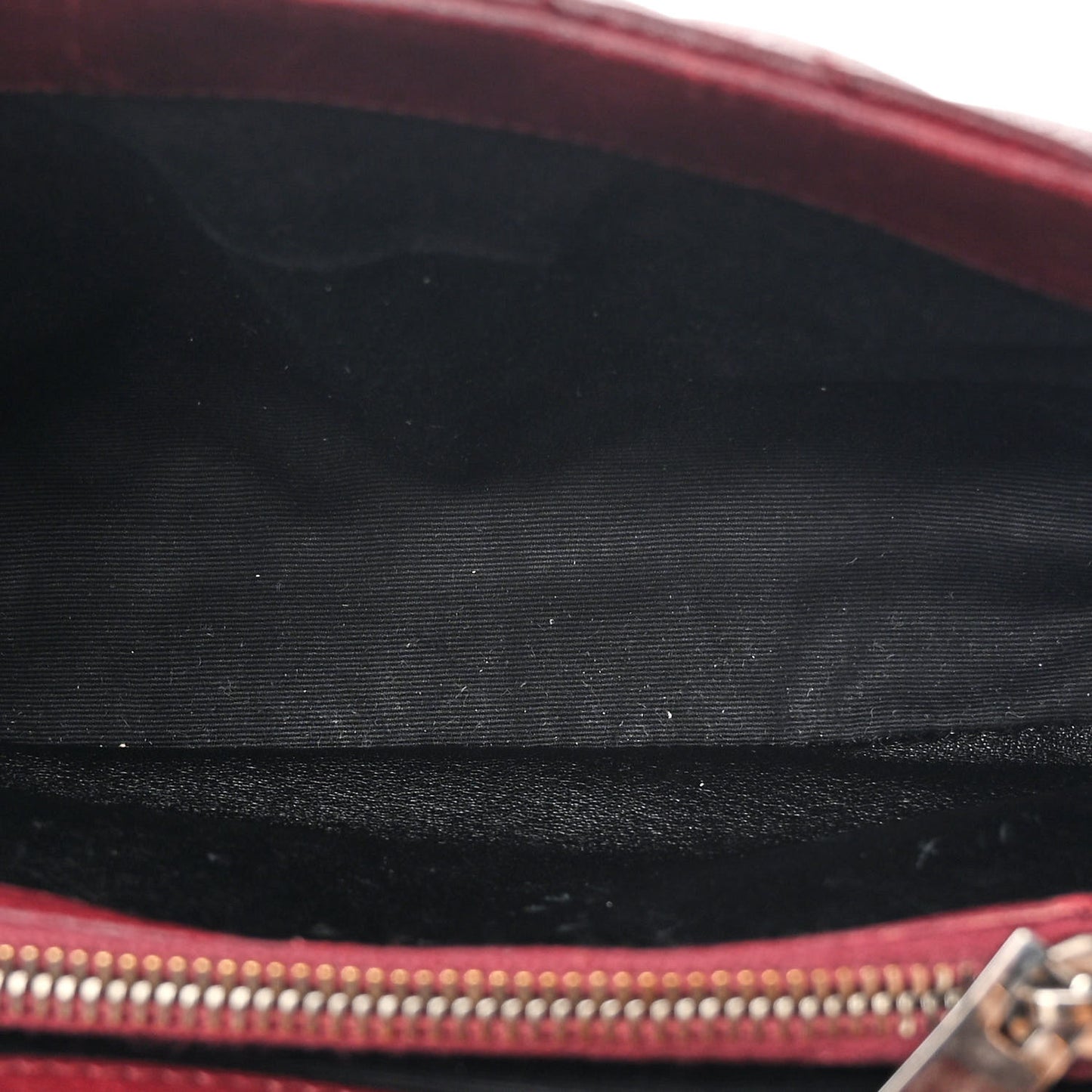 Sheepskin Matelasse Chevron Monogram Medium College Bag Rouge Legion