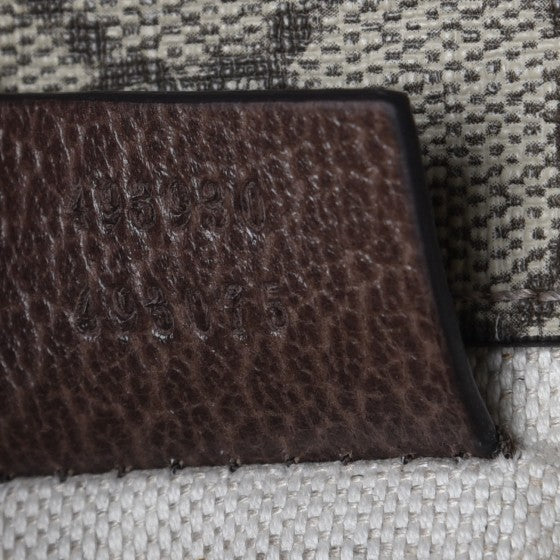 GG Supreme Monogram Neo Vintage Web Belt Bag Brown