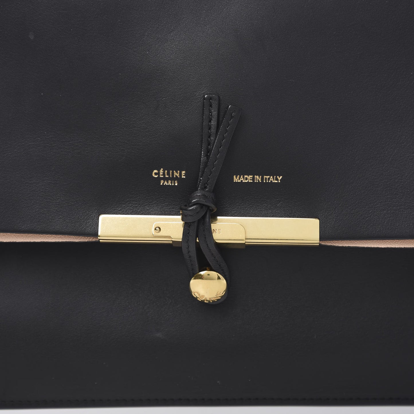Calfskin Blade Flap Black