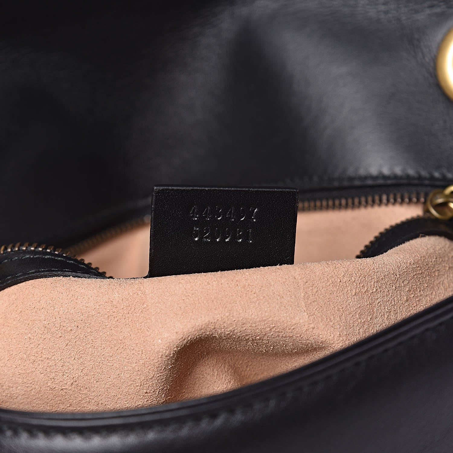 Gucci Calfskin Matelasse Small GG Marmont Shoulder Bag Black 7 of 12