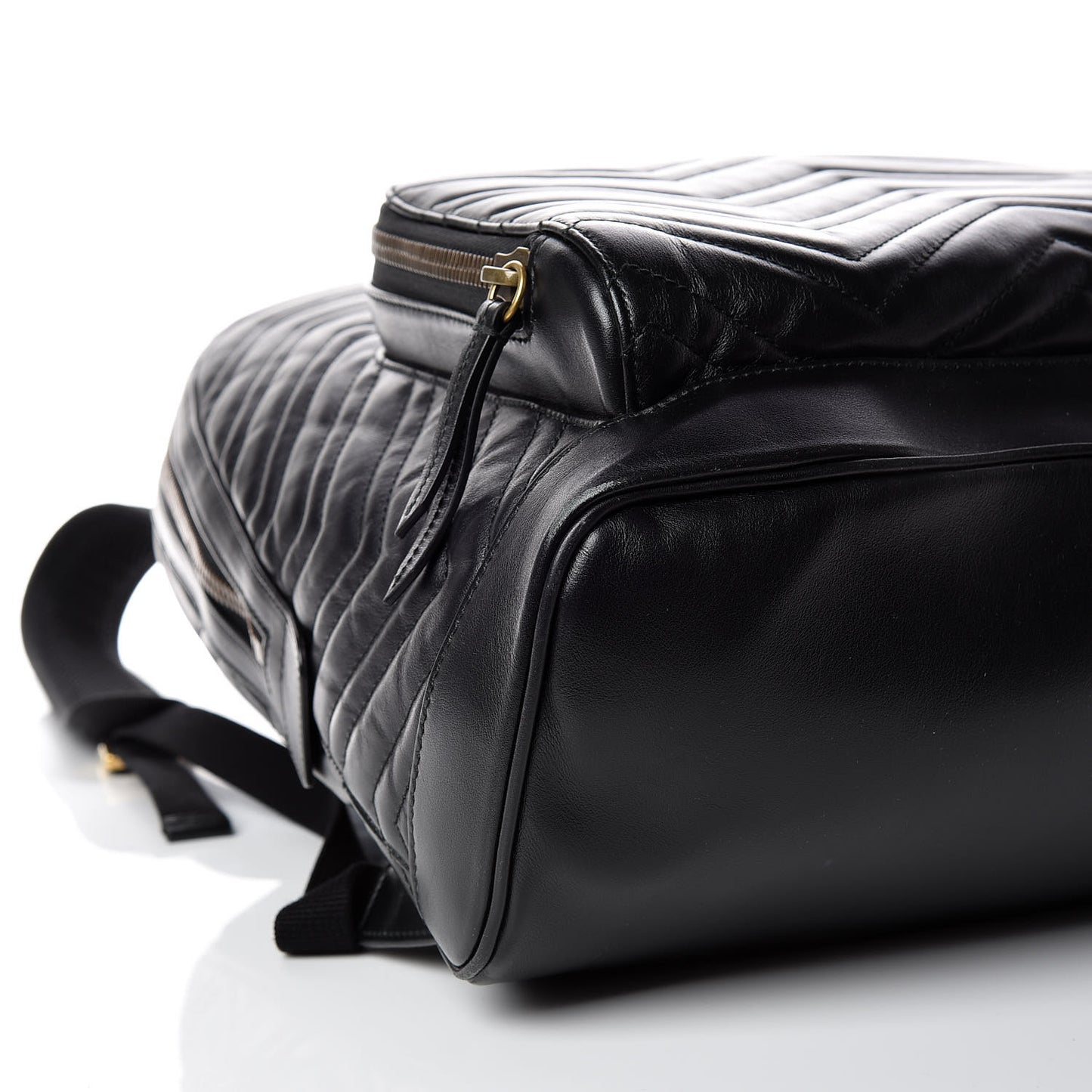 Calfskin Matelasse GG Marmont Day Backpack Black