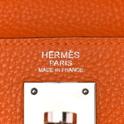Hermes Togo Kelly Retourne 32 Orange 6 of 15