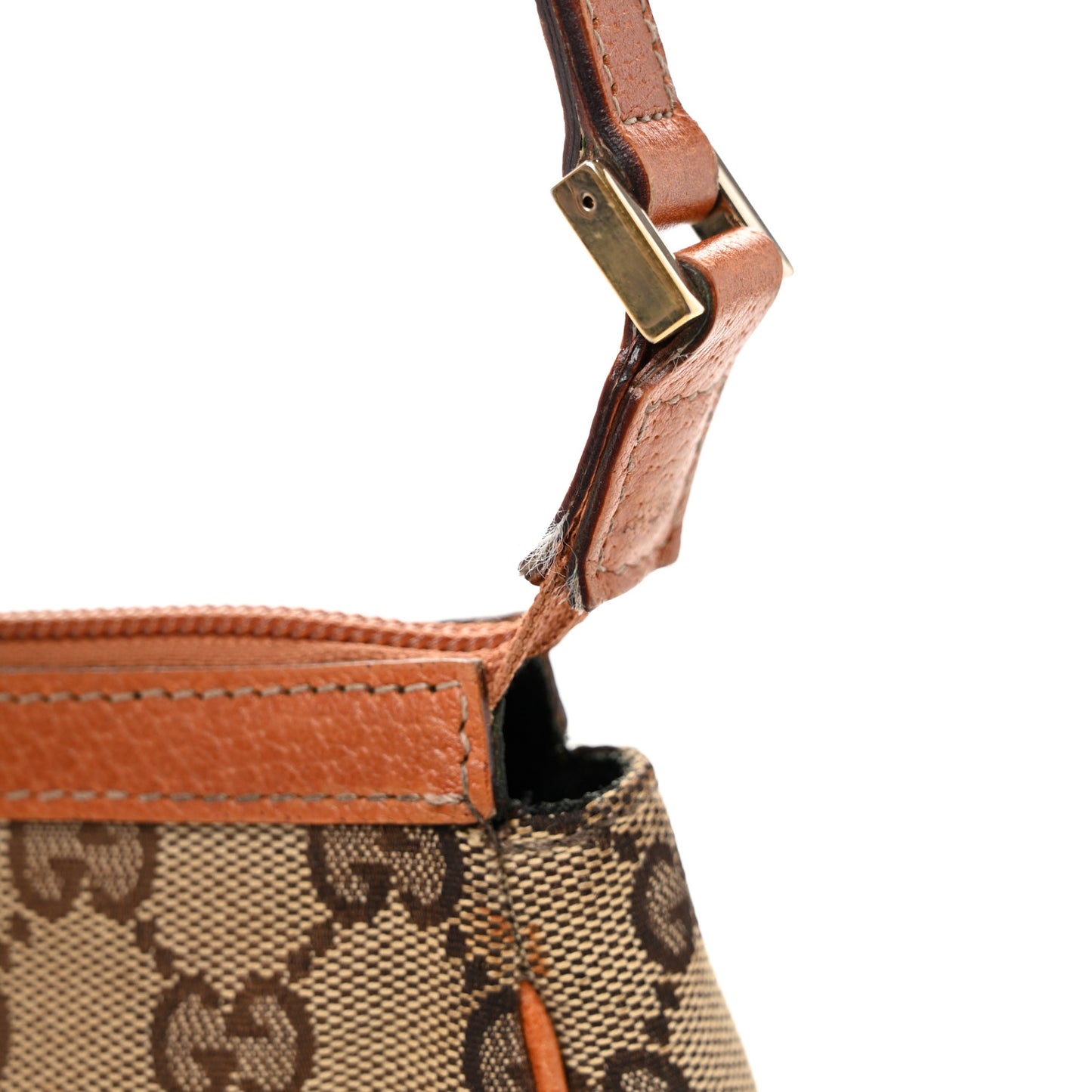 Monogram D Ring Cosmetic Case Light Brown