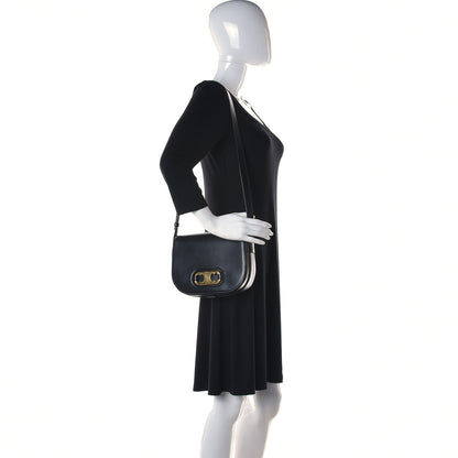 Celine Shiny Calfskin Medium Maillon Triomphe Black 2 of 16