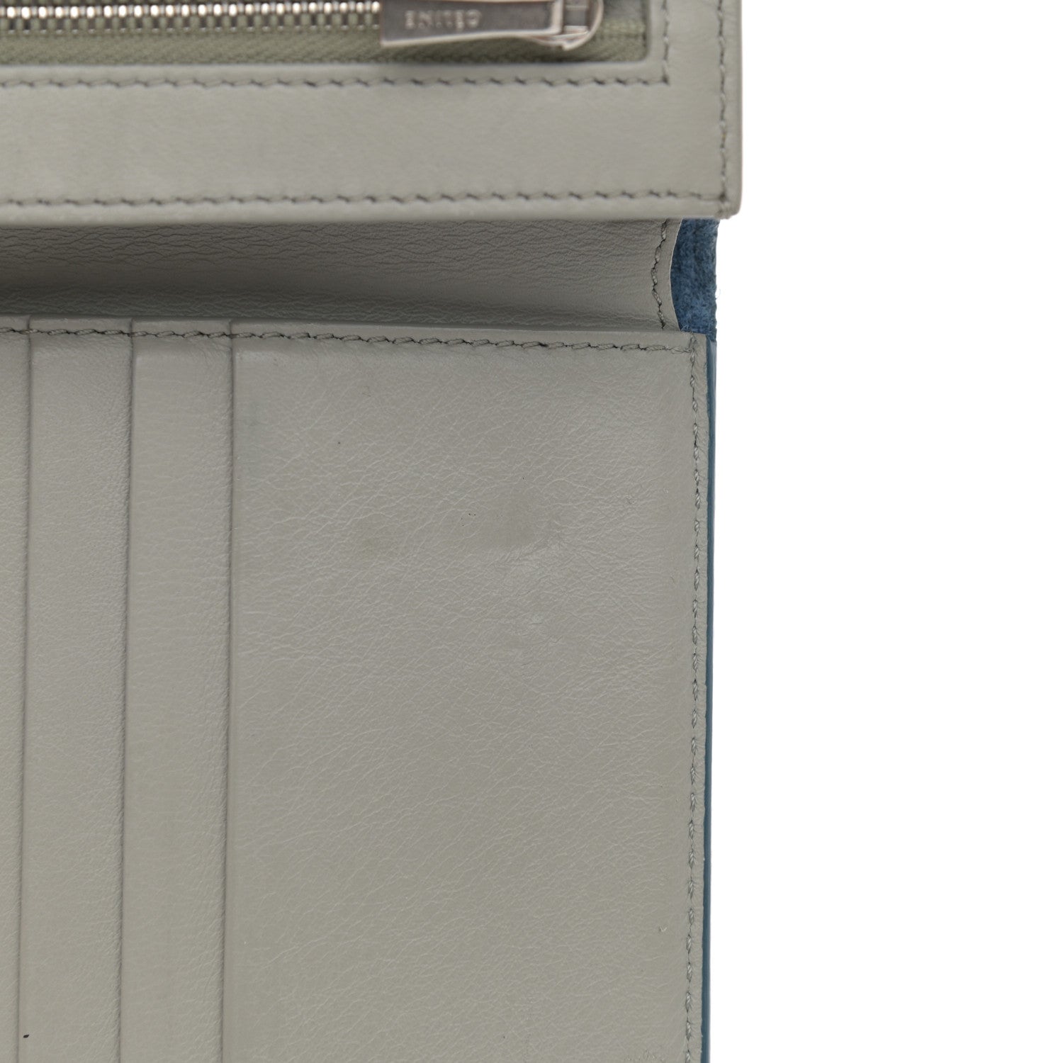 Celine Grained Calfskin Medium Multifunction Strap Wallet Cloud 11 of 11