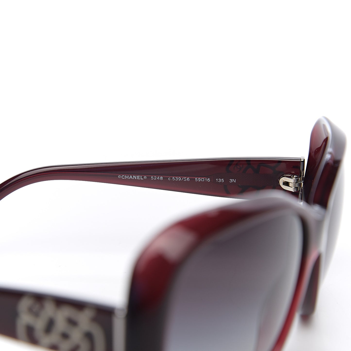 CC Camellia Sunglasses 5248 Dark Red