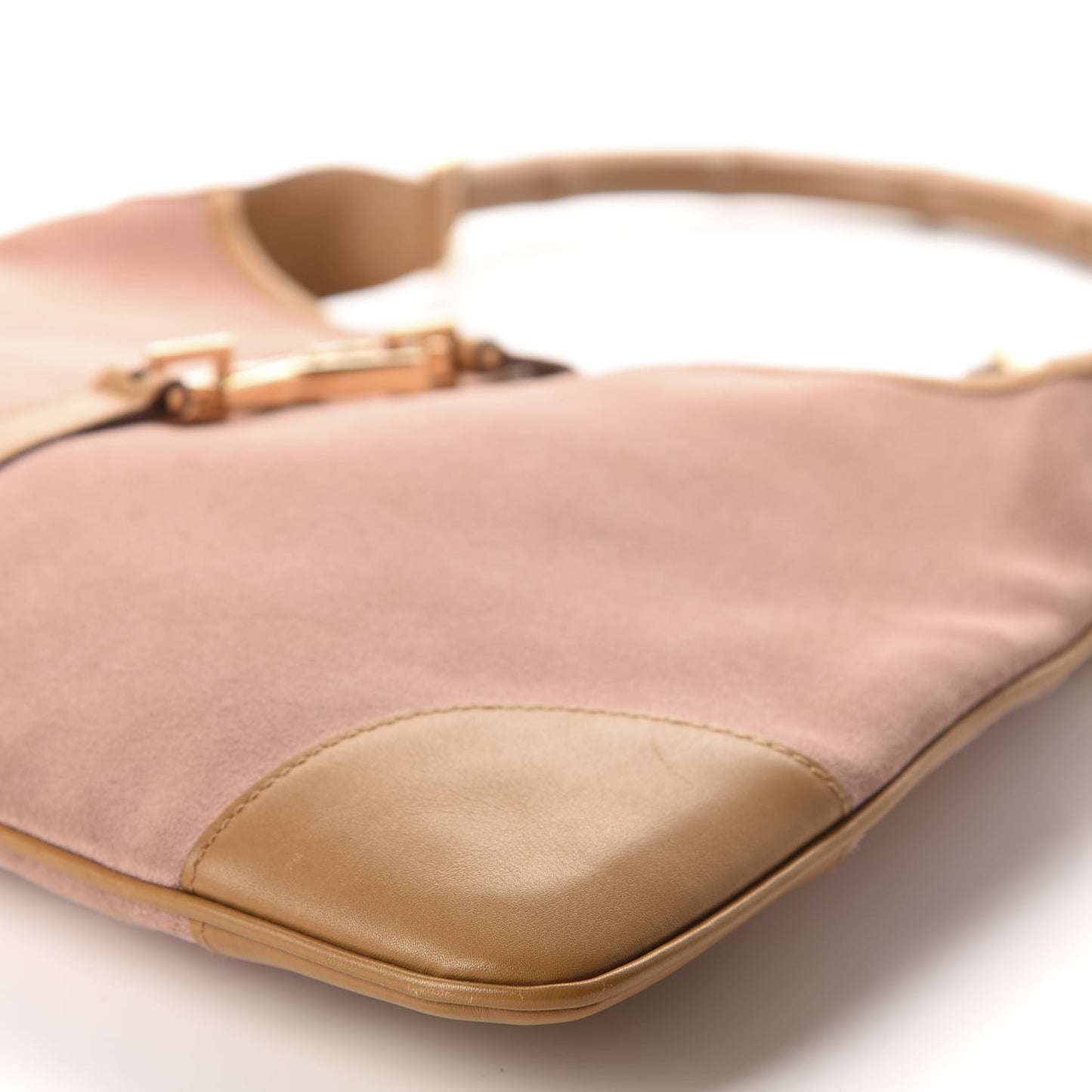 Suede Small Jackie O Hobo Tobacco Dark Cipria