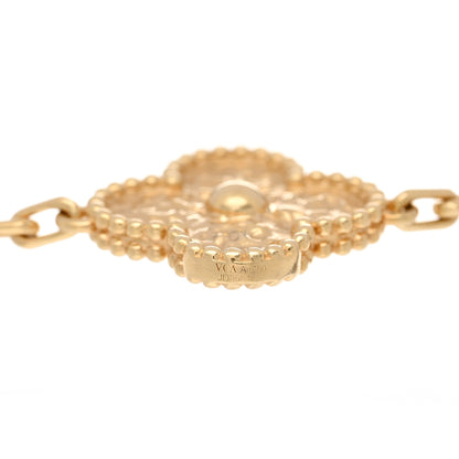 Van Cleef & Arpels 18K Yellow Gold 5 Motifs Vintage Alhambra Bracelet 3 of 4